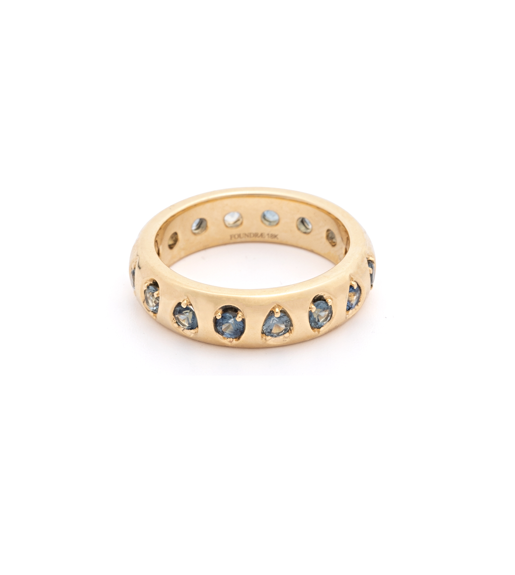 18K Yellow Gold Forever & Always a Pair- Love : Sapphire Gemstones Band – FoundRae