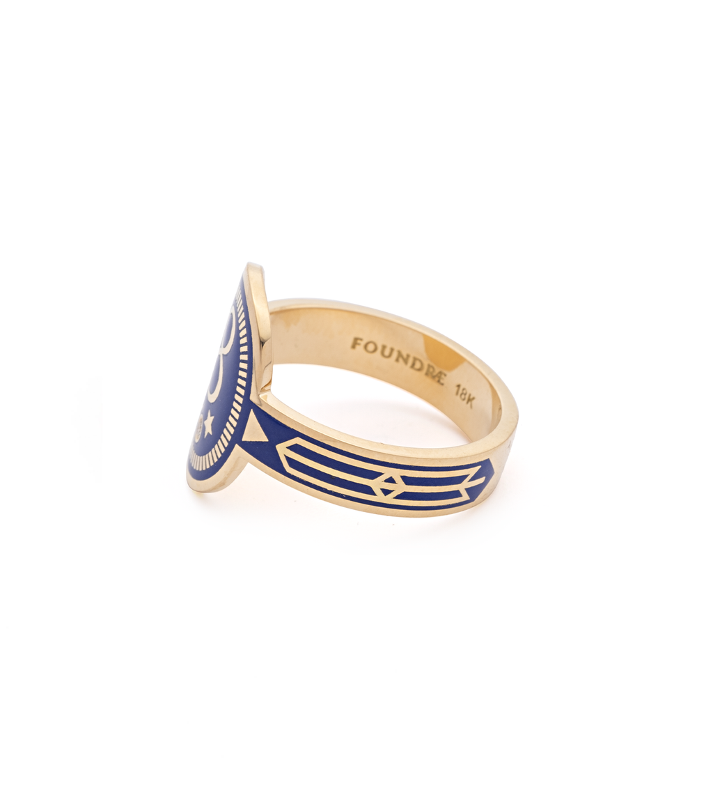 18K Yellow Gold Karma : Cigar Band – FoundRae