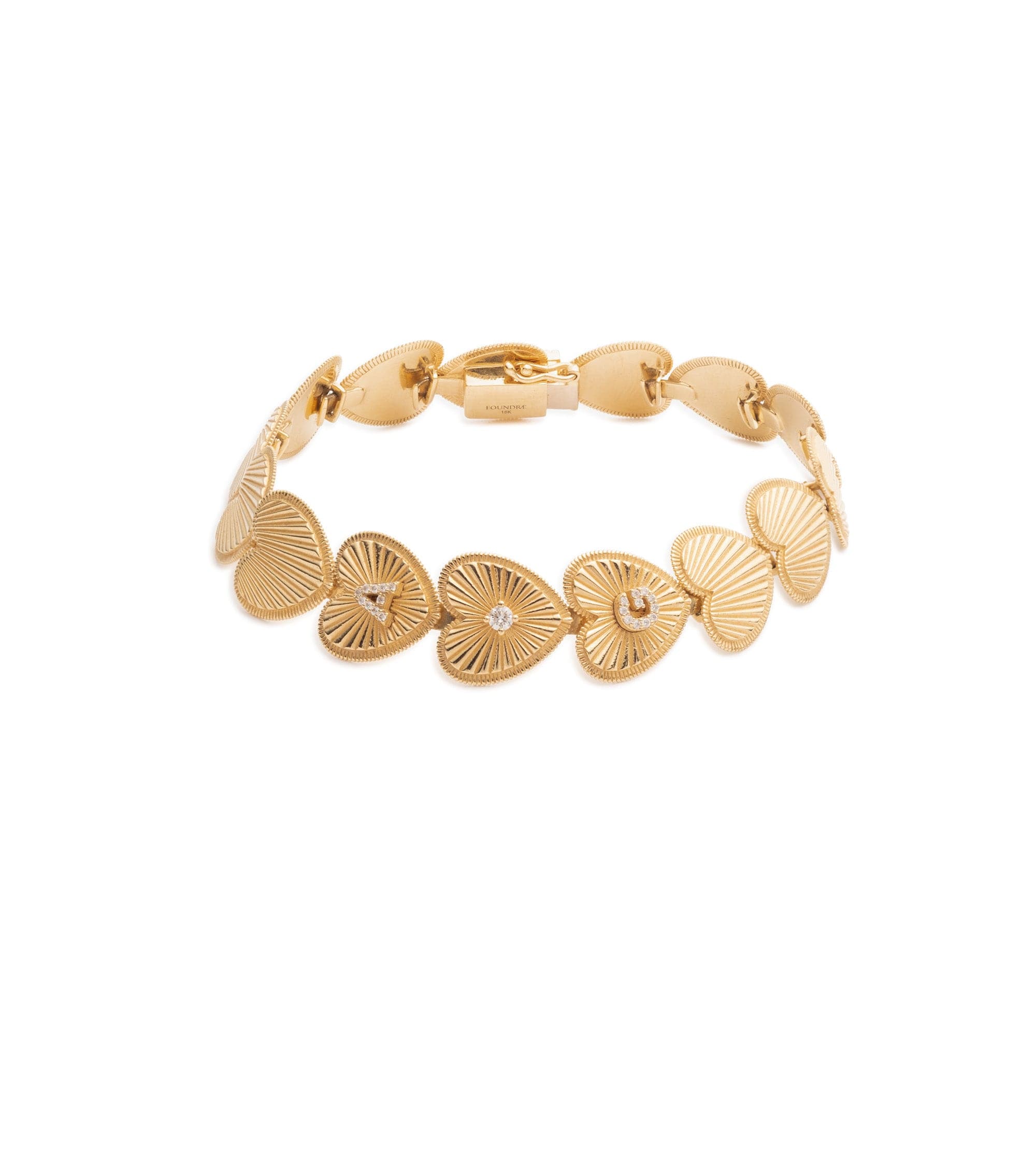 The Gold Four Leaf Clover Bracelet Gold / Xs