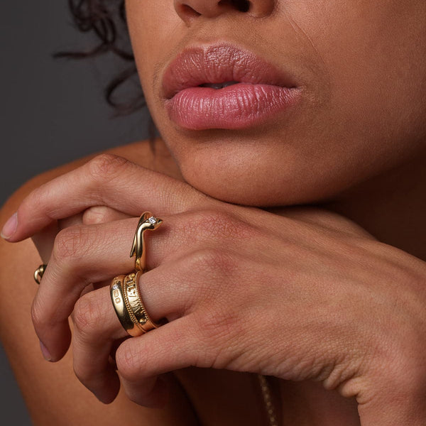 Snake - Wholeness: Bold Polished Bookend Band