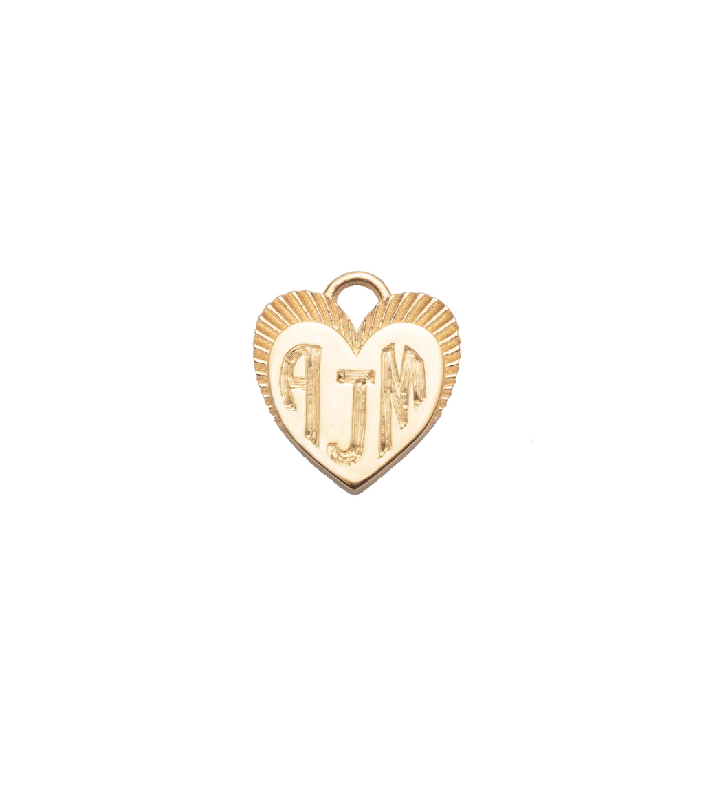 Engravable Heart : Miniature Medallion view 1