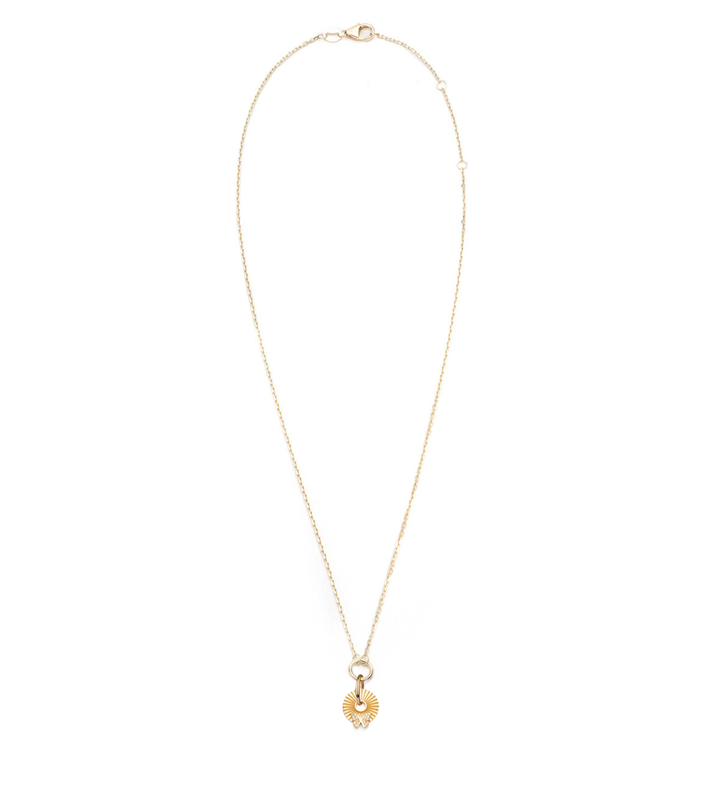 18K Yellow Gold Butterfly - Reverie : Gold Symbol Disk Necklace – FoundRae