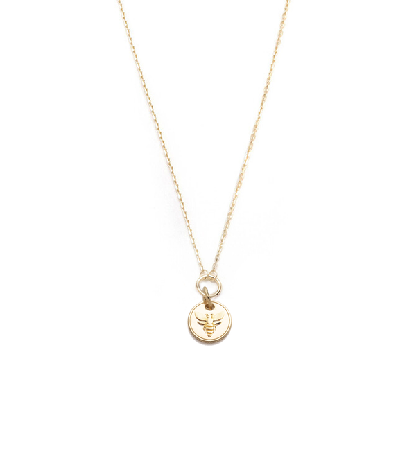Bee - FoundRae X Every Mother Counts : Miniature Coin Drop Necklace