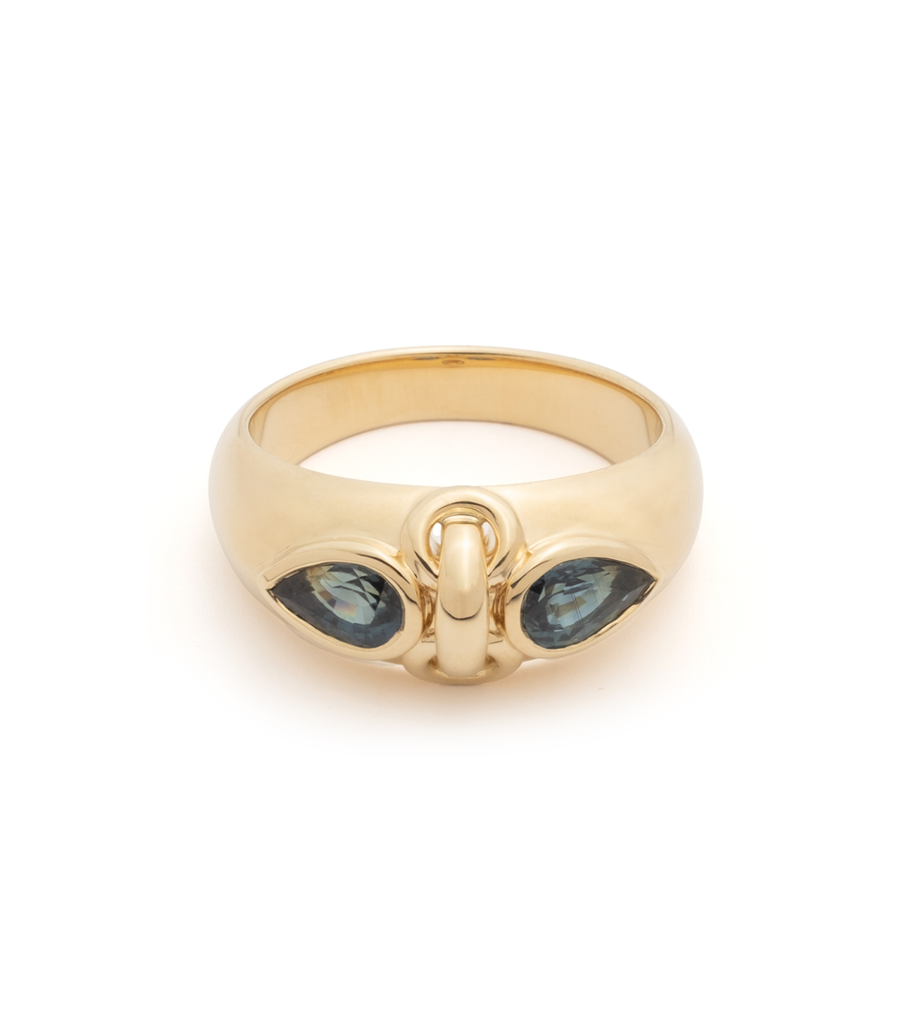 18K Yellow Gold Forever & Always a Pair - Love : 0.9ct Gemstone Ring – FoundRae