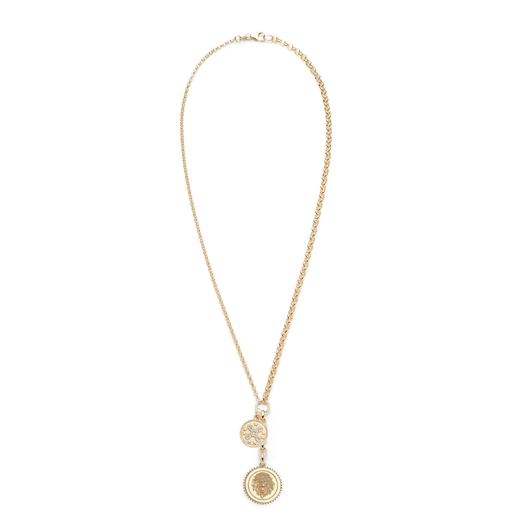 18K Yellow Gold Strength + Love Story : Medium Mixed Belcher Extension Chain Necklace – FoundRae