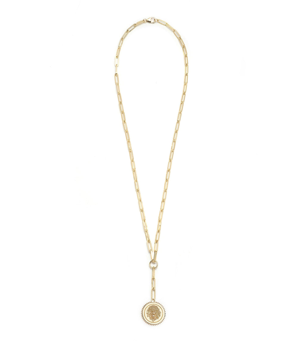 18K Yellow Gold Strength : Classic Fob Clip Extension Chain Necklace – FoundRae