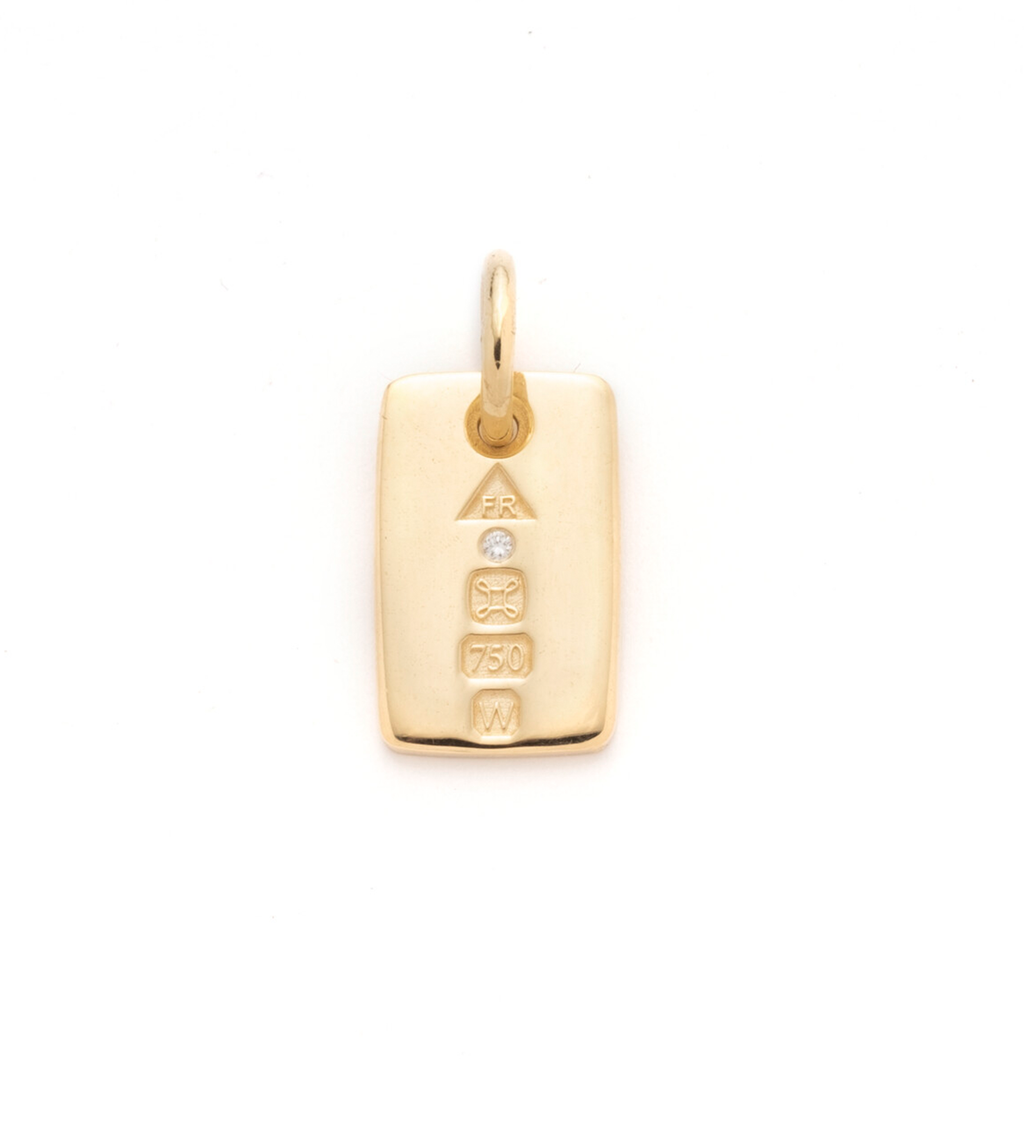 18K Yellow Gold Engravable Ingot : Small Medallion – FoundRae