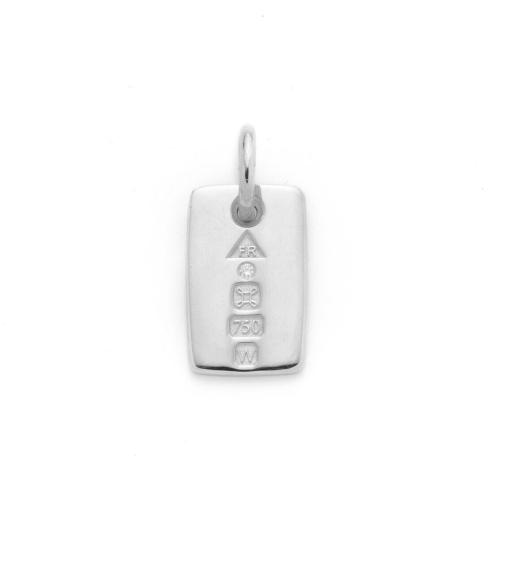 Small Engravable Ingot White Gold view 2