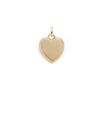 Heart - True Love : Medium Ingot Medallion with Oval Pushgate