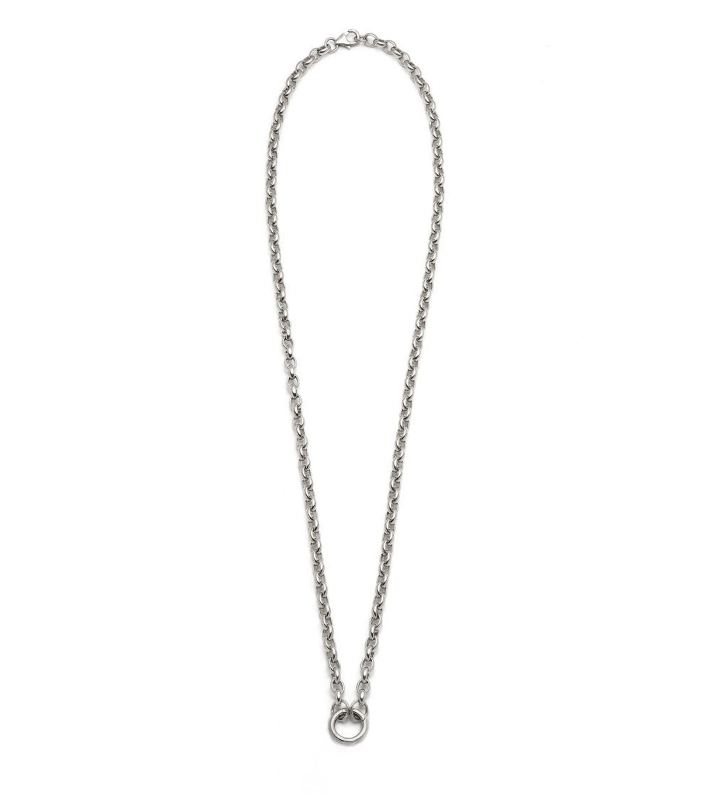 18K White Gold Heavy Open Belcher Chain – FoundRae