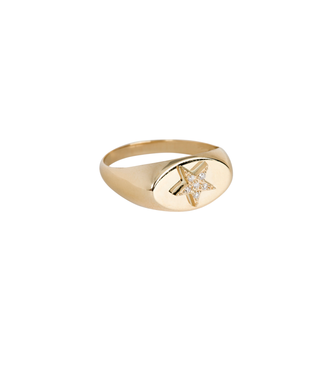 18K Gold Strength Baby Signet Ring – FoundRae