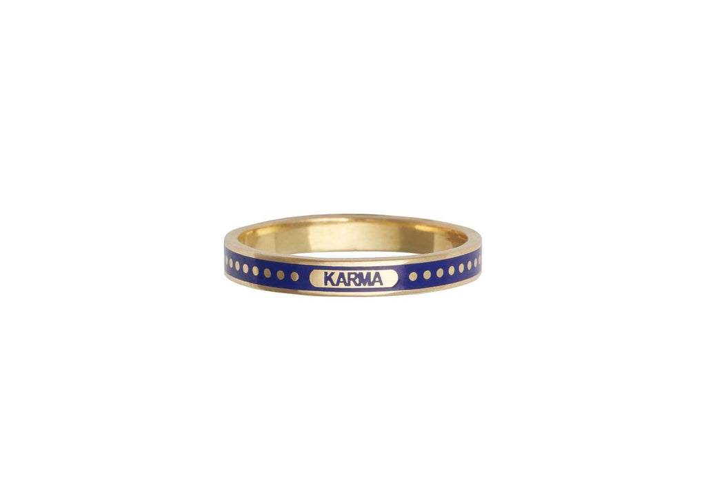 Karma : Thin Champleve Enamel Band view 1