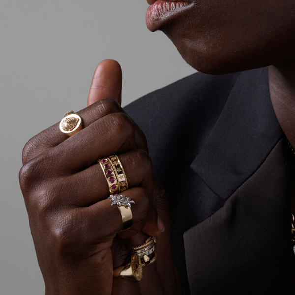 Forever & Always a Pair- Love : Ruby Gemstone Band