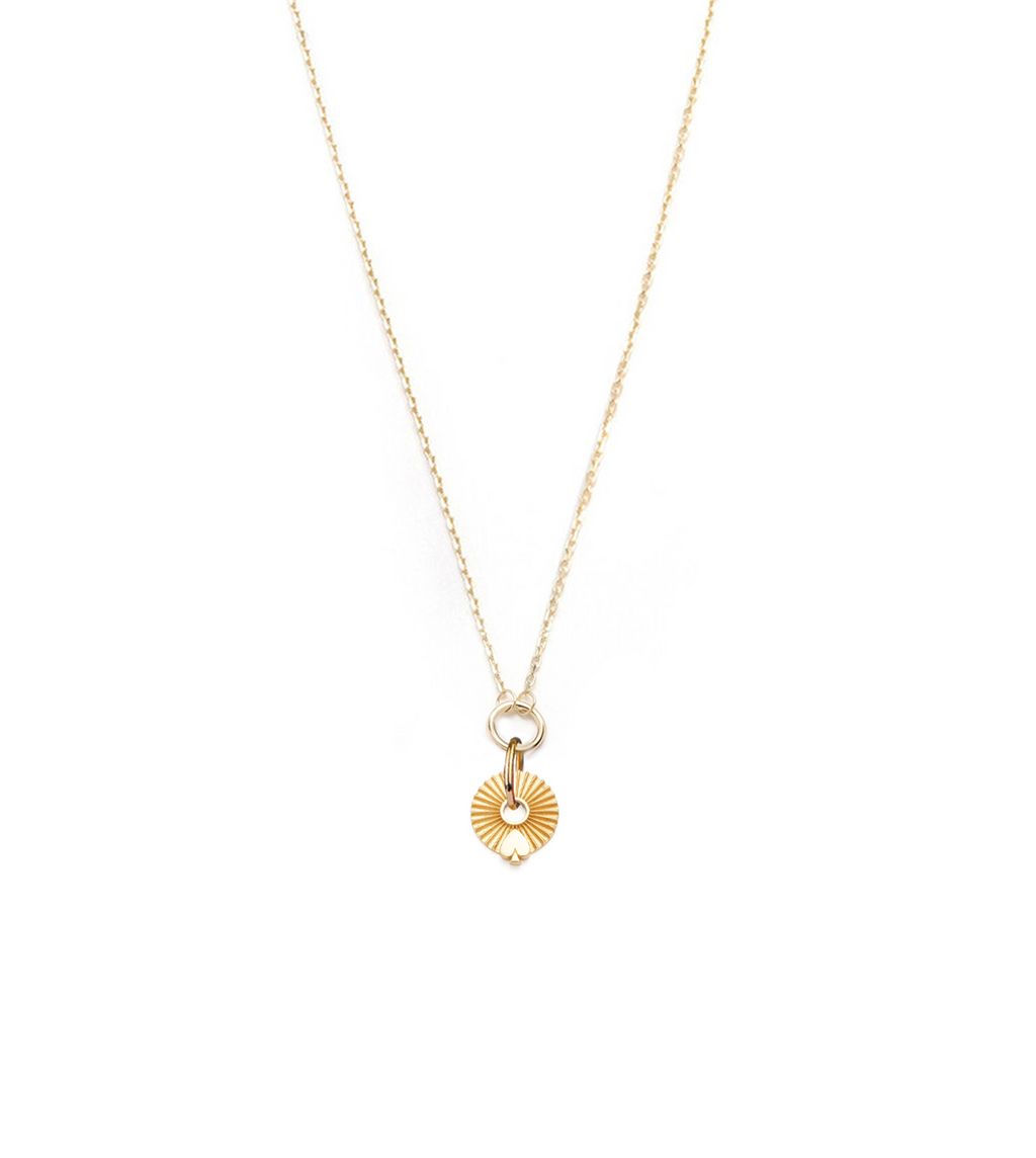 Spade - Reverie : Gold Symbol Disk Necklace view 1